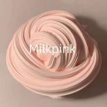 Milky White Slime With Crystal Blue Fluffy Iceland Sea Salt Mud, Transparent Sea Blue Super Creamy Elastic Squeeze Stress Relief Colored Mud, Same Style As Internet Celebrity Vanilla Purple Taro Slime Colored Mud