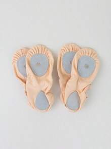Deux paires de chaussures de ballet roses pour femmes en tissu de canevas, respirantes et confortables