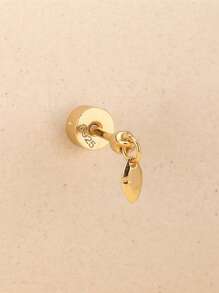 925 Sterling Silver Stud Flat Back Cartilage Helix Piercing Stud Earring Perfect For Daily Wear/Party/Gift Bridal Jewelry Fine Jewelry