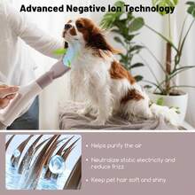 Dog Dryer Pet Hair Blower W/Negative Ion Function LED Screen Temperature Control - US A Type Plug(110-127V) - View 4