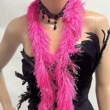 1PC Artificial Feather Artificial Line Ribbon Fire Piece Adult Scarf Ribbon Adult Festival Performance Accessories For Wedding Birthday Tea Party Christmas Hallowmas Costume Decor