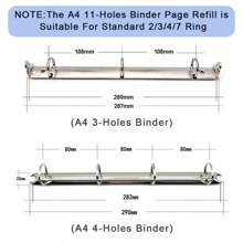 Álbum de fotos A4 transparente, 10 piezas, recarga de páginas, Protector de archivos, 4/11 agujeros, 6 * 4, 8 * 10, 4/11, carpeta de anillas, fototarjetas, tarjetas postales, cuaderno OLGX - 4 agujeros - 1 bolsillo 10 piezas - Ver 12