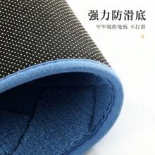 Faux Cashmere Bathroom Bedroom Toilet Door Mat Water Absorbing Anti-Slip Floor Mat For Home