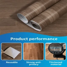 1 Roll Thicken Brown Wood Contact Paper Peel And Stick Shiplap Home Decor Waterproof Home Sticker Self Adhesive Removable PVC Wallpaper.Peal And Stick Wallpaper ForKitchen Bedroom Living Room Countertop Funiture. Renovation Wallpaper.Home Decor And Furniture Renovation. Room Decor Stickers Wall Decor Bedroom Decor Bathroom Decor Room Decor Home Decor Living Room Wall Paper Wall Stickers Wall Papers Kitchen Decor Kitchen Accessories Kitchen Items Floor Tiles Flooring