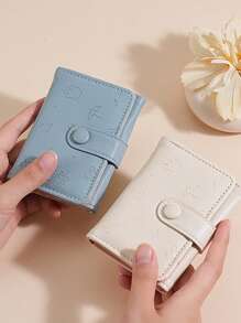 Cartoon Umbrella Pattern Wallet, Short Bifold Large Capacity Coin Purse, Multi-Function Coin Pouch - Multiple Colors Available For Women Wallet Mini Wallet Purse Wallet Small Wallet Cute Wallet Coin Wallet Travel Essential Summer - Multicolor - View 2