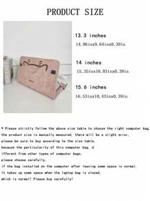 Cute Laptop Sleeve Case, 14 Inch Computer Carrying Bag, 15.6 Inch Laptop Protective Cover
