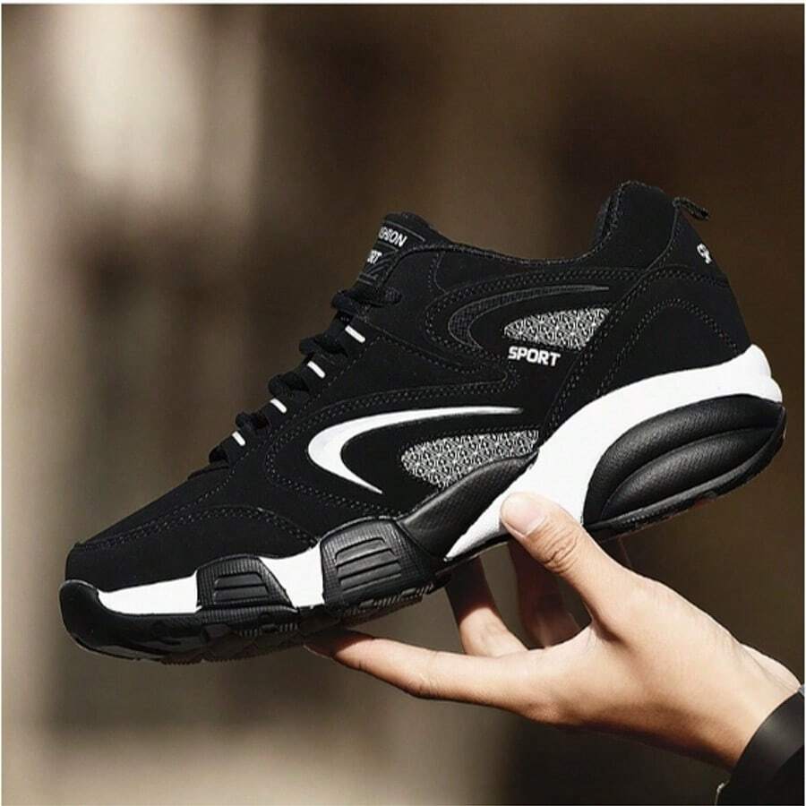 Zapatos deportivos para hombres, zapatos para correr antideslizantes de primavera, zapatillas casuales de suela blanda y ligera, con parte superior resistente al agua para viajes - Plateado - Ver 1