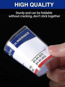 全新卡夹保护套，透明身份证套，身份证套，银行公交卡保护套，保管您的新医保卡、信用卡、名片和社会保障卡！（不包括卡片）