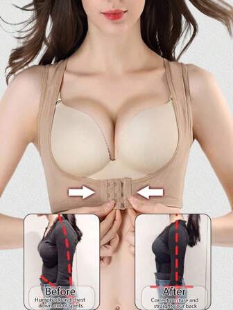运动胸罩健身隐形塑身衣紧身胸衣内衣女士胸部姿势矫正带背部肩部支撑支架姿势矫正健康内衣