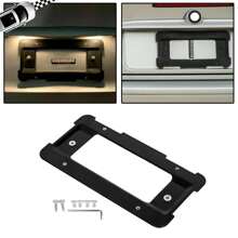 For BMW Black Rear License Plate Mount Frame Holder Bumper Bracket W/Screws