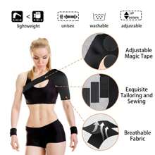 Penyangga Bahu Kompresi Serbaguna: Penyangga Bahu Profesional Mode Ganda untuk Stabilitas yang Lebih Baik – Penyangga Sendi AC & Rotator Cuff yang Dapat Diatur dengan Lengan Penyangga untuk Pria dan Wanita - MultiWarna - View 3