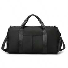 1PC Sports Fitness Bag For Women, Wet And Dry Separation, Swimming Training Bag, Short-Distance Travel Luggage Bag, Handbag, Men's Bag, Shoulder Travel Bag, Yoga Bag, Clothing Storage Bag, Large Capacity, Independent Shoe Compartment, Solid Color, Simple And Versatile Leisure Bag, Mommy Outing Bag, Maternity Bag