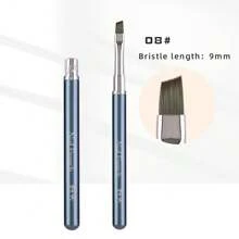 Hot 6pcs Metal Gel Brush Detachable Body Design Nylon Hair Nail Art Brushes Set