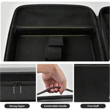 Hard Travel Case For Hair Clippers, Hair Cutting Barber Supplies Organizer Bag, Trimmer Storage Holder For Ufree/For Wahl/For Norelco/For Andis Men Razor Guard Grooming Kits -Box Only Tools Bag Organizer - màu đen - Xem 4