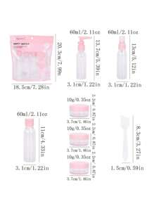 旅行可再填充瓶套装喷雾乳液洗发水沐浴露管装瓶化妆品空液体容器便携式工具补充装