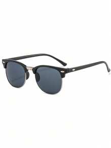 1 buc pătrat jumătate de ramă personalizată ochelari de soare casual accesorii accesorii plajă ochelari de soare pentru vacanță de vară la plajă, în aer liber, călătorii