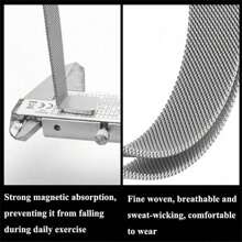 Magnetic Watch Band Strap For Huawe Band 9 Milanese Loop Stainless Steel Wristband Bracelet For Huawe Band 8 Accessory - For HW Band 8/9 - View 6