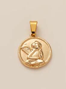 1PC Lucky Biscuit With Opening And Closing, Flower Love, Eight Pointed Star, Sun DIY Handmade Pendant, Women's Gift, Gold Plated