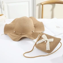 Bolso tipo sombrero de playa de verano, bolso de mensajero para mujer, bolso esencial para vacaciones en la playa - Multicolor - Ver 9