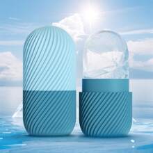 1pc Ice Face Roller, Ice Roller For Face & Eye Puffiness Relief, Facial Massager Contour And Enhance Skin Care & Glow, Ice Facial Roller Mold Cube Back To School - Multicolor - View 5