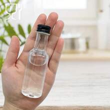 30pcs Mini Liquor Bottles With Black Cap, 1.7 Oz Sealed Plastic Spirits Bottles, Includes 10pcs Funnels, Miniature Alcohol Bottles For Wedding, Party, Barware - Multicolor - View 5