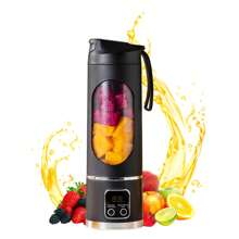LED Display Mixer,45Oml USB Rechargeableportable Mixer Formilkshakes And Milkshakes-Equipped With A12 Pieces Juicer-Smallfresh Juice Mixer, Providing Instant Nutrition - Multicolor - View 2