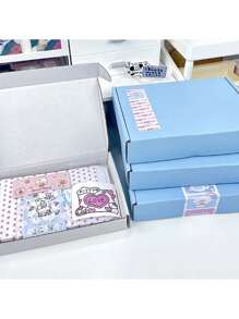 10 piezas, Caja de regalo color macaron - Cajas envío de cartón corrugado para embalaje, regalos artesanales, productos para pequeños negocios, bodas y fiestas - Multicolor - Ver 8