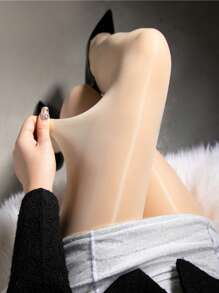 1 件女士时尚性感光泽丝滑超薄连裤袜 - 彩色 - 查看 15