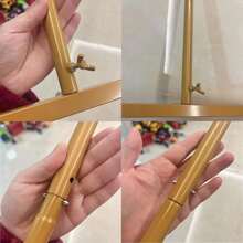 1 Set Of Round Gold Backdrop Stand - Metal Balloon Arch Set, Suitable For Birthday, Wedding, Bride Gift, Graduation, Anniversary, Baptism, Summer Theme Party, Background Decorations For Home, Valentine's Day, Halloween, Christmas, Thanksgiving,Christmas - Gold - View 11