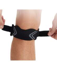 1 件减震透气防滑护膝带，保护关节，硅胶压力，适合跑步健身篮球。