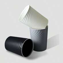 Space-Saving Modern Black Bin - Durable, Easy-To-Clean Plastic Bin For Bathroom, Office, Bedroom - No Batteries Required, Bathroom Organiser And Storage, Graduation Gift, Housewarming Gift.