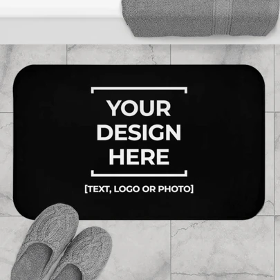 Personalized Bath Mat, Custom Photo Bath Mat, Text Bath Mat, Bathroom Decoration, Custom Door Mat, Picture Bath Mat, Name Initials Bat Mat Fall Decor Back To School