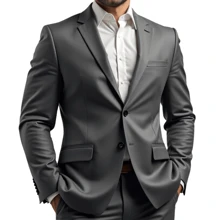 Men's Slim Fit Formal Suit – Sophisticated Design & Slim Fit - View 3