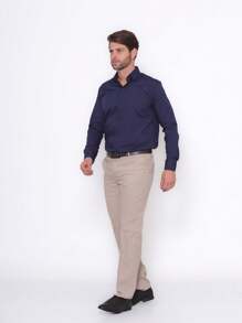 pthirillo Slim Beige Dress Pants Suit Pants - Beige - View 10