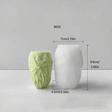 Animal Embossed Cylinder DIY Handmade Fragrance Plaster Multifunctional Silicone Mold - White - View 5