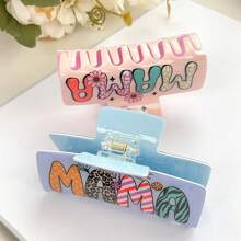 Kẹp tóc hình móng vuốt dễ thương Y2k - Thiết kế bảng chữ cái cổ điển & Họa tiết hoạt hình Hoa, Cây và Mẹ Phụ kiện tóc cho phụ nữ, Quà tặng Ngày của Mẹ Kẹp tóc Kẹp tóc Kẹp tóc Kẹp tóc Kẹp tóc Kẹp tóc Kẹp tóc kẹp tóc kẹp tóc kẹp tóc kẹp tóc mùa thu đông cho trang phục đi nghỉ cho phụ nữ - Nhiều màu - Xem 4
