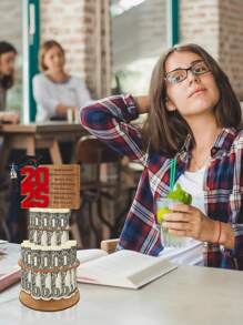 New 2025 Graduation Gifts Money Holder,Creative Double-Layer Cash Holder, DIY Graduation Greeting Gifts, Hying 2025 Graduation Money Holder, Unique Cash Holder Gift, Graduation Greeting Cards Double Layer Cash Holders With 24 Holes, Perfect For Graduation Party Decorations And Crafts Party Supplies Graduation Party Decor - Multicolor - View 6