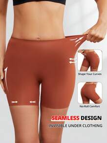FLARIXA 1 Stück nahtlose Shapewear Slip Shorts mit hoher Taille, Bauchkontrolle Unterhose