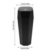 Car Trash Can With Lid, Car Garbage Bin Organizer Holder With Trash Bag Roll, Portable Hanging Mini Leak-Proof Car Storage Bag For Car, SUV, Office - one-size - View 3