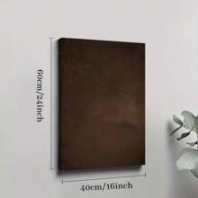 1 Pc Framed Textured Dark Brown Abstract, Minimalist Neutral Wall Art Canvas Poster Painting Wall Decor For Bedroom Living Room - 香檳色 - 查看 9