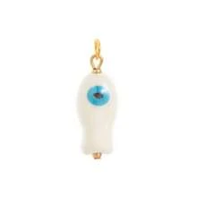 1 PIEZA Encantos bohemios de oro y esmalte - Colgantes en forma de corazón, ojo malvado, floral y frutas para hacer collares y pulseras, suministros de joyería vintage