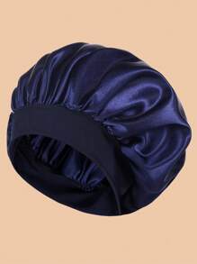 1 件装 女士缎面宽边高弹力睡眠帽/护发帽