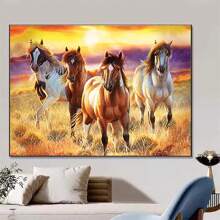 LaoJieYuan 2025 New Style Animal Horses Pre-Printed Cross Stitch Set DIY Embroidery Threads Craft Needlework Sewing Handmade Design Different Wholesale - Need to Embroider Yourself-frame Not Included - View 9