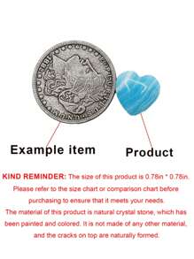 50 PIEZAS/20 PIEZAS Cristales con forma de corazón multicolor, emocionantes cristales con forma de corazón, ideal para equilibrar la energía espiritual para el amor, la meditación, un regalo perfecto, decoración de joyería DIY (color aleatorio)