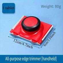 Red And Black Latex Edging Trim Brush - Precision Angled And Trim Paint Tool For Walls, Ceilings, And Hard To Reach Areas, Ergonomic Design With Interchangeable Pads, PP Material, Wall Trimming