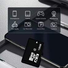 1pc Monitoring Camera Memory Card Mini TF SD Card High-Speed Flash Storage Card Compatible With Computer, Digital Camera, Security Camera, Audio, Driving Recorder, Smartphone And GPS Navigation, 16GB/32GB/64GB/128GB/256GB - Black - View 6