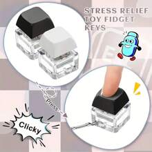 Llavero antiestress de botón, diseño de plástico multicolor que ayuda a relajarse y concentrarse, regalo perfecto para Halloween, Acción de Gracias, Navidad, Pascua