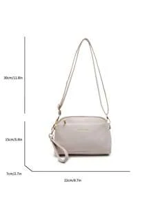Bolso bandolera con relieve tipo litchi vintage, bolso de hombro de PU retro, bolso y monedero a juego para mujer