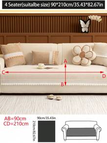 غطاء وسادة مقعد الأريكة الفاخر من الشينيل قطعة واحدة، متعدد الاستخدامات لجميع الفصول، باللون البيج البسيط الحديث، مقاوم للغبار وللانزلاق، غطاء أريكة أنيق، قابل للغسل في الغسالة، دافئ ومقاوم للاهتراء، مناسب للحيوانات الأليفة، يناسب أرائك ذات مقعد واحد/مقعدين/3/4 في غرفة النوم، المكتب، وغرفة المعيشة