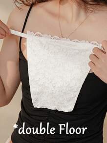 4pcs/3pcs/2pcs Contrast Color Lace Bras, Invisible Nipple Covers, Women Lingerie And Bra Accessories - A - View 9